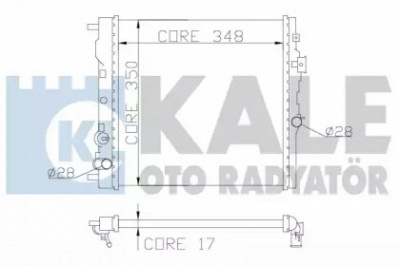 KALE OTO RADYATOR 383800 -  Радиатор, охлаждение двигателя